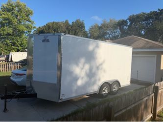 Brand new enclosed trailer 16ft by 9ft custom heavy duty ramp