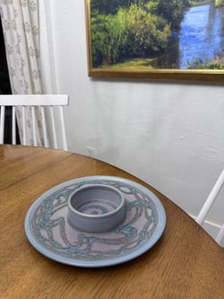 Handmade Chip And dip Pottery