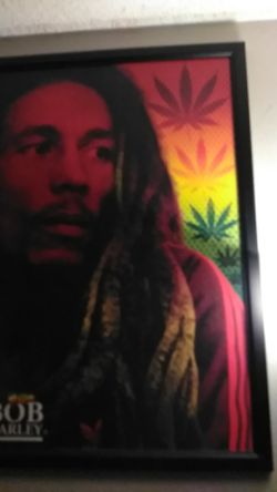 Bob Marley picture and frame
