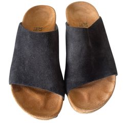 Papillio by Birkenstock Namica Wedge Slide Sandal Black Women's Size 6M