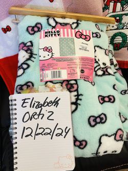 Hello Kitty Faux Fur Throw Blanket 