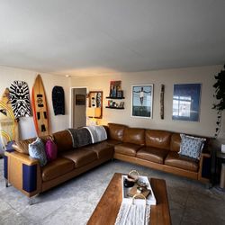 Large Leather Couch Great Condition