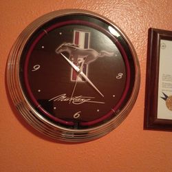 Mustang Clock