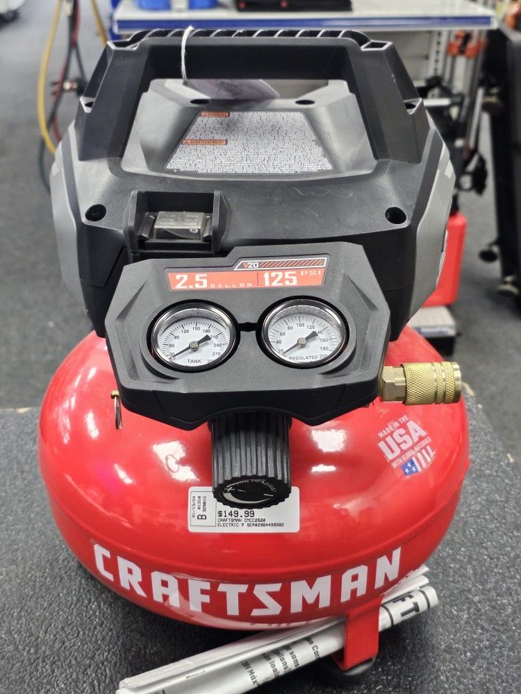 Craftsman Air Compressor. 2.5g, 125psi. TOOL ONLY. ASK FOR RYAN. #10(contact info removed)