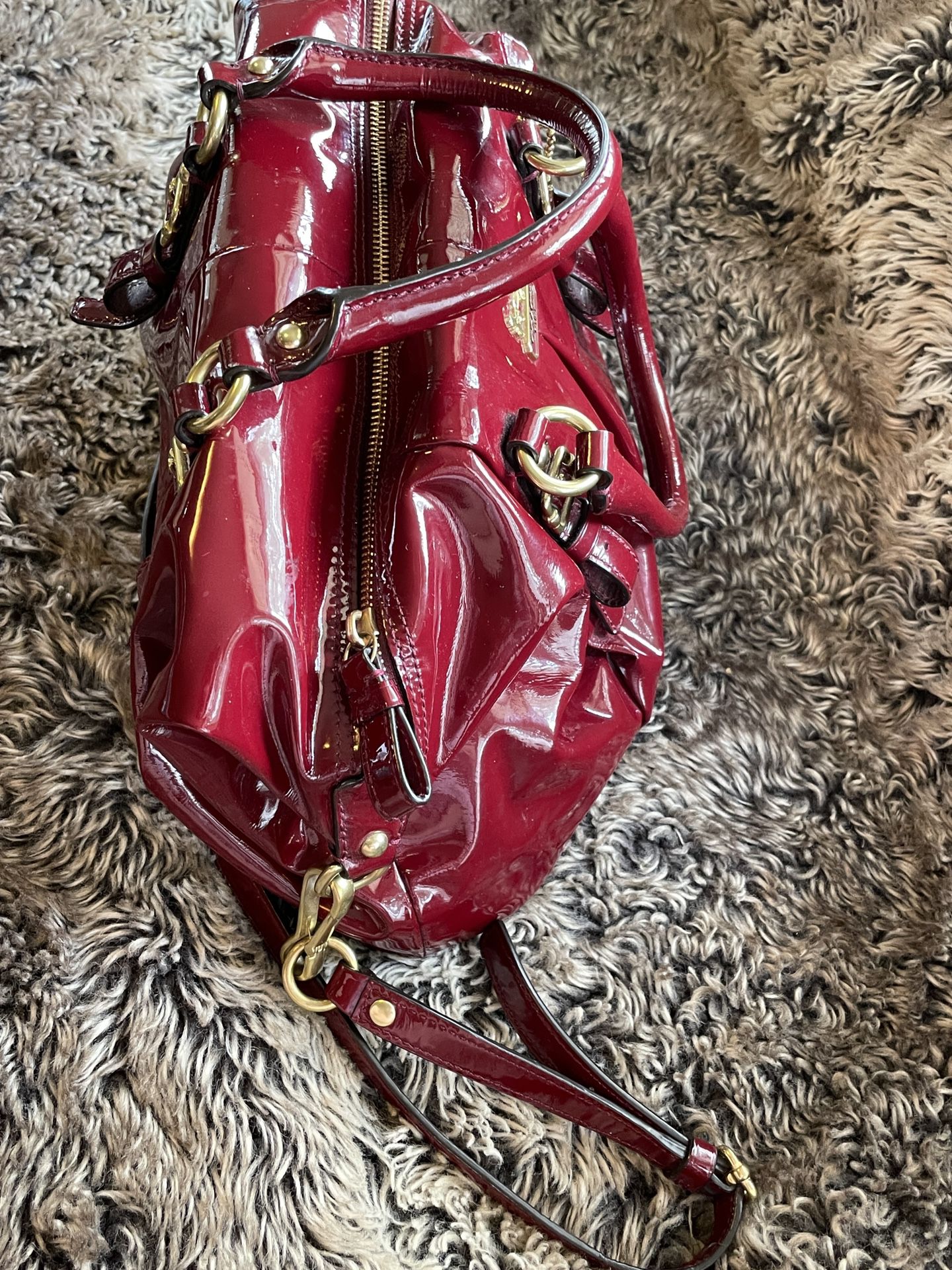 Melrose patent leather handbag Louis Vuitton Burgundy in Patent