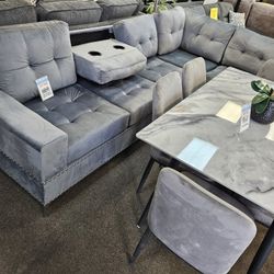 Brand New  Sectional  $749 ___ Included Ottoman 