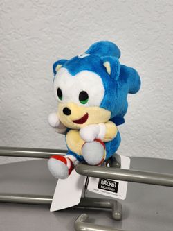 4.5" Sonic The Hedgehog Sitting Keychain Charm Plush