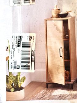 Wood Storage 3 Cabinets with Door