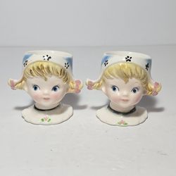Lefton Dutch Girl Egg Cups