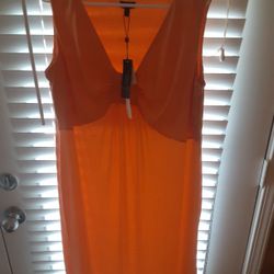 NEW Talbots Orange Dress 1x