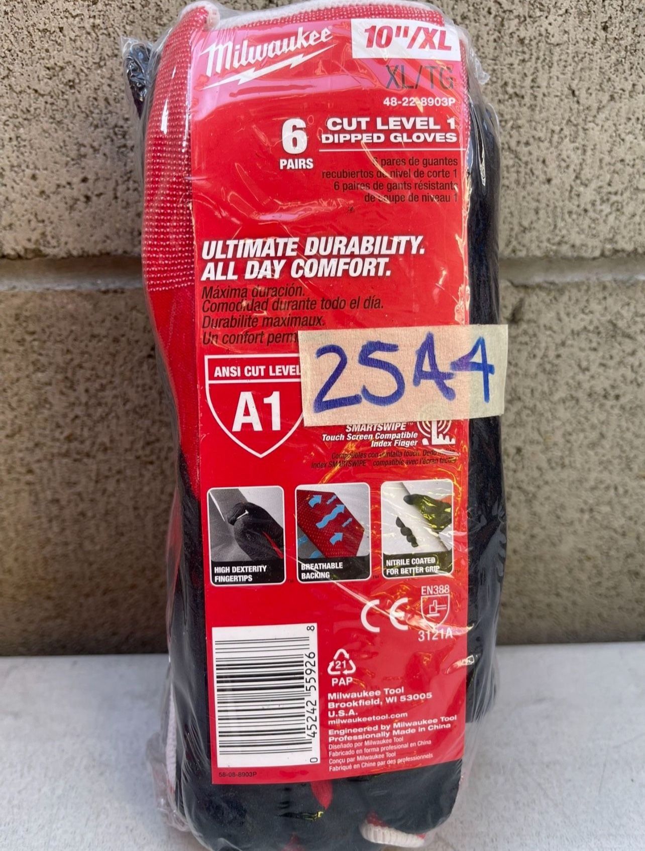 Milwaukee X-Large Work Gloves (6-Pack)
