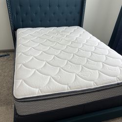 Queen Mattress With Box Spring And Bed Frame 