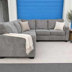 Gray Ashley Sectional Couch Sofa