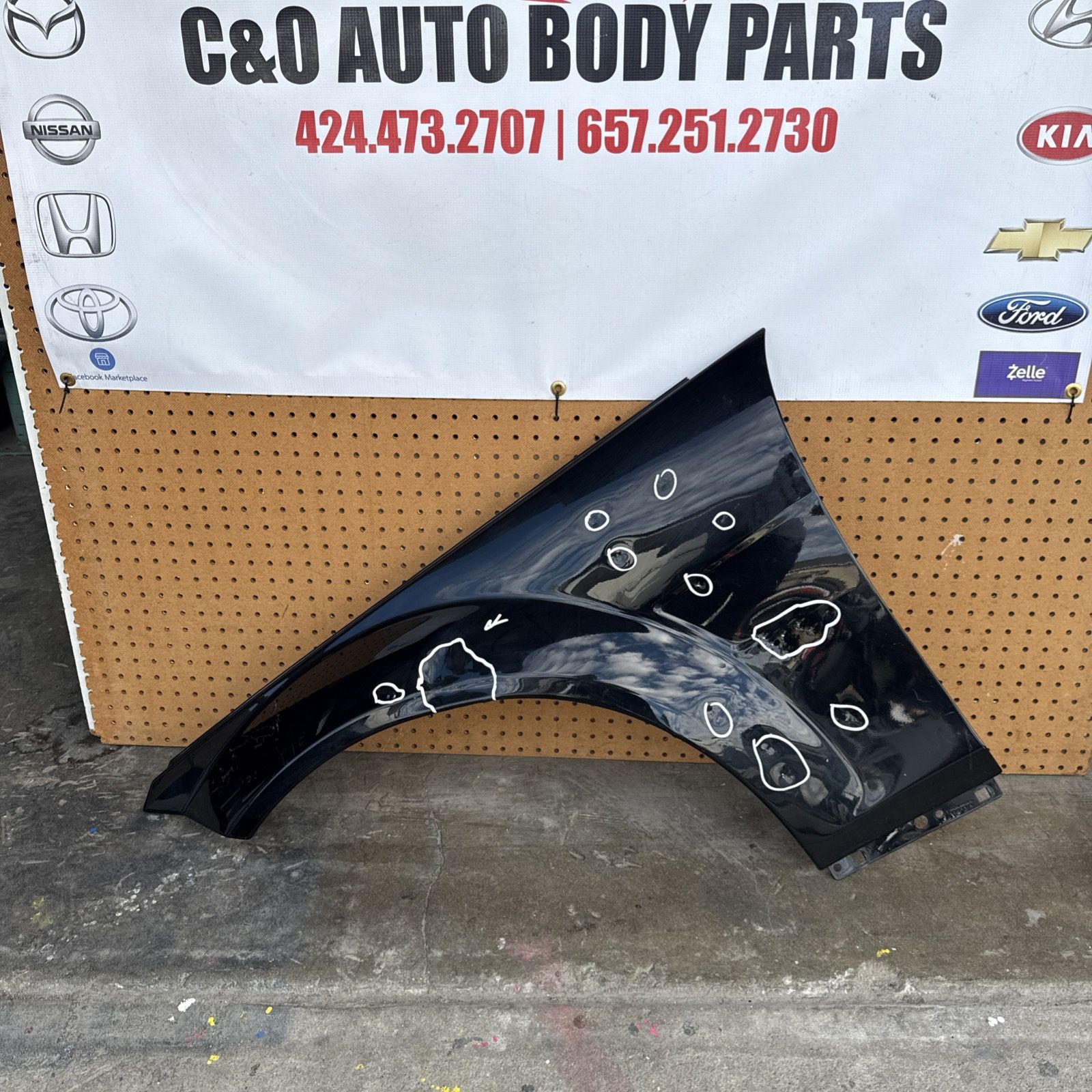 2008 2009 2010 2011 2012 2013 2014 Mercedes C Class C-class C63 AMG FENDER LEFT DRIVER SIDE LH OEM USED ORIGINAL