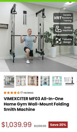 🆕️Vimexciter MF-03 | Professional Wall-Mounted Smith Machine & Squat Rack Combo