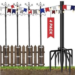  4 Pack — 9 Feet String Light Poles