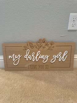 Daughters bedroom decor