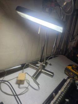 Modern LED Desk Lamp with Chrome Base