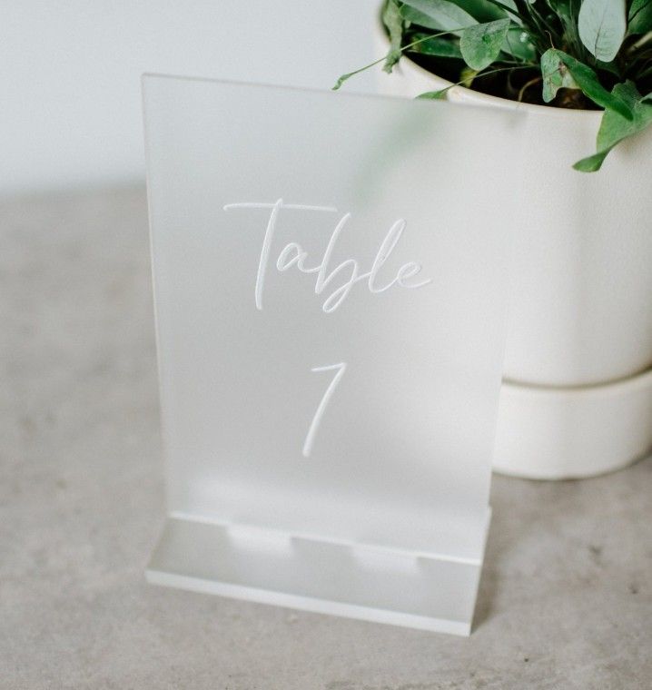 Table Numbers