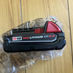 New Milwaukee M18 2.0ah Red Lithium Battery 