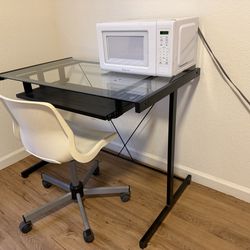 Glass desk