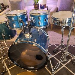 Pdp By DW 5pc Drum set Complete Cymbals Stands Bass Pedal Throne Ready To Play