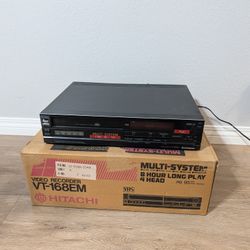 HITACHI VT-168EM Video Recorder VHS Multi-System for PARTS
