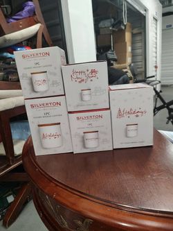3 Ceramic Holiday Canister 