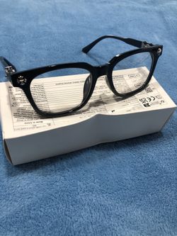 Chrome heart clear lenses