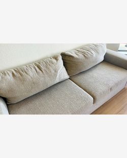 Modern simple couch - under 6 month old - chiffon fabric - Kylo 3-Seater