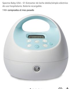 Spectra Baby USA - S1 Extractor de leche doble/simple eléctrico de uso hospitalario. Batería recargable.