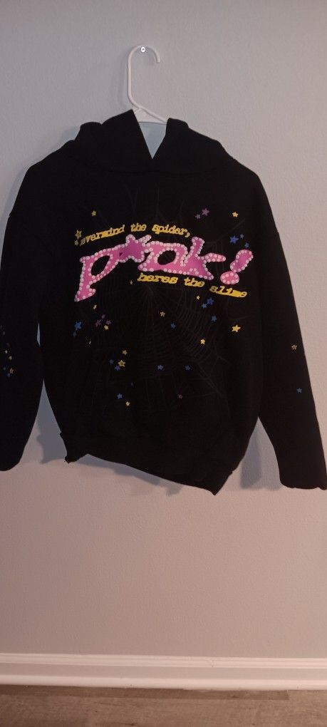 Sp5deer pink hoodie. Adult medium