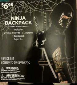 Ninja Backpack - Halloeeen Costume- brand new