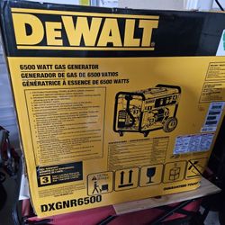 Dewalt 6500 Watt Manual Gas Generator  (New in box sealed)