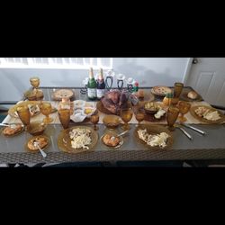 Tiara Glass Over 50 Pieces 