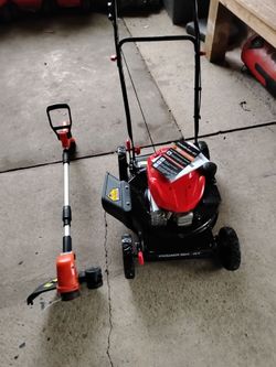 Lawn mower and weed wacker