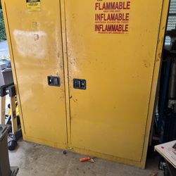 $600 OBO 115 Gallon Justrite Flammables Cabinet. 65Hx59Wx34D