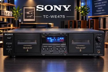 Sony TC-WE475 Dual Deck Tape Cassette Player - Serviced