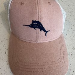 Tommy Bahama Salmon Pink Men's Women’s Adjustable Snapback Hat Cap Golf Sun Beach