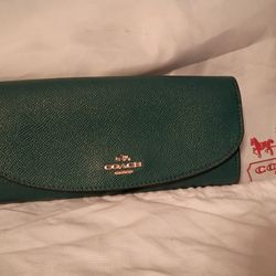 Coach Wallet Green 