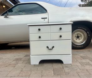 Freshly Painted Solid Wood 5-Drawer Accent Chest / Small Dresser – Only $25