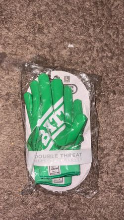 Battle Football Gloves Green – Junior Large – Great Condition