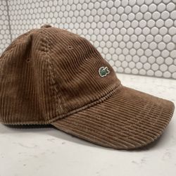 Lacoste Corduroy hat - Size L Adjustable