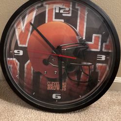 Browns Wall Clock