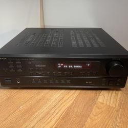 Beefy Denon 80 Watt Per Channel Receiver With Built In Phono Preamp.  Excellent. 