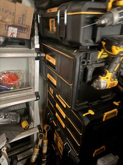 Dewalt tough system tool  storage with Dewalt tough system dolly