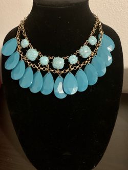 SUGARFIX Turquoise Statement Necklace