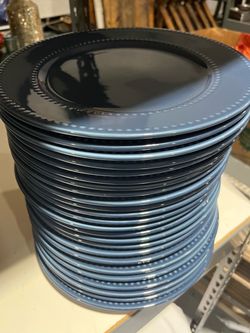 Blue Ceramic Dinner Plates