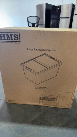 HMS Large Latched Storage Bins – 6 Pack