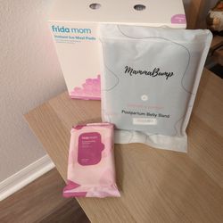 Postpartum Bundle - Belly band, Ice pads, witch hazel wipe, after pregnancy supplies 